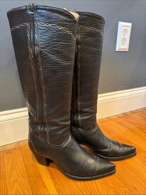 Liberty Boot Co. Black Twiggy Cowboys Boots - 9b
